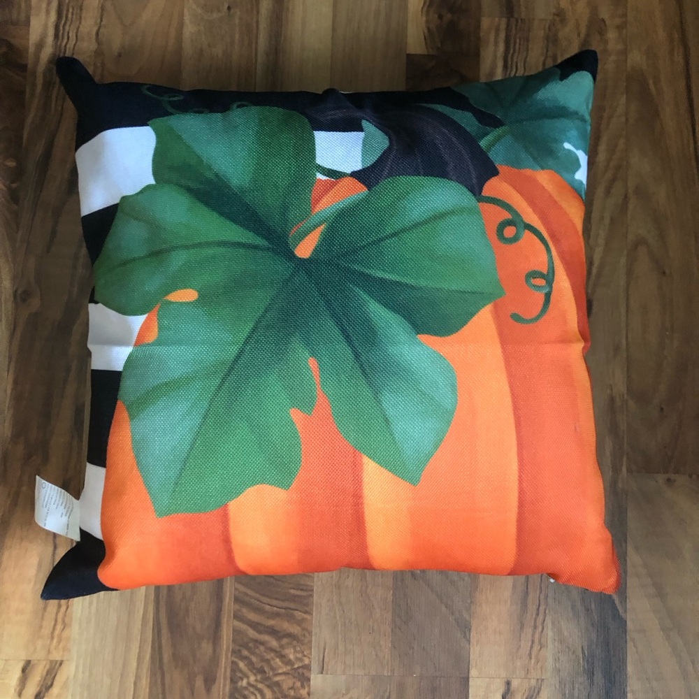 Festive Pumpkin Throw Pillow